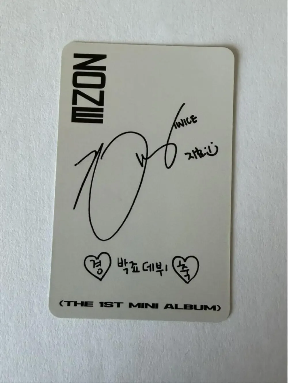 Twice Jihyo ZONE Album Photocard